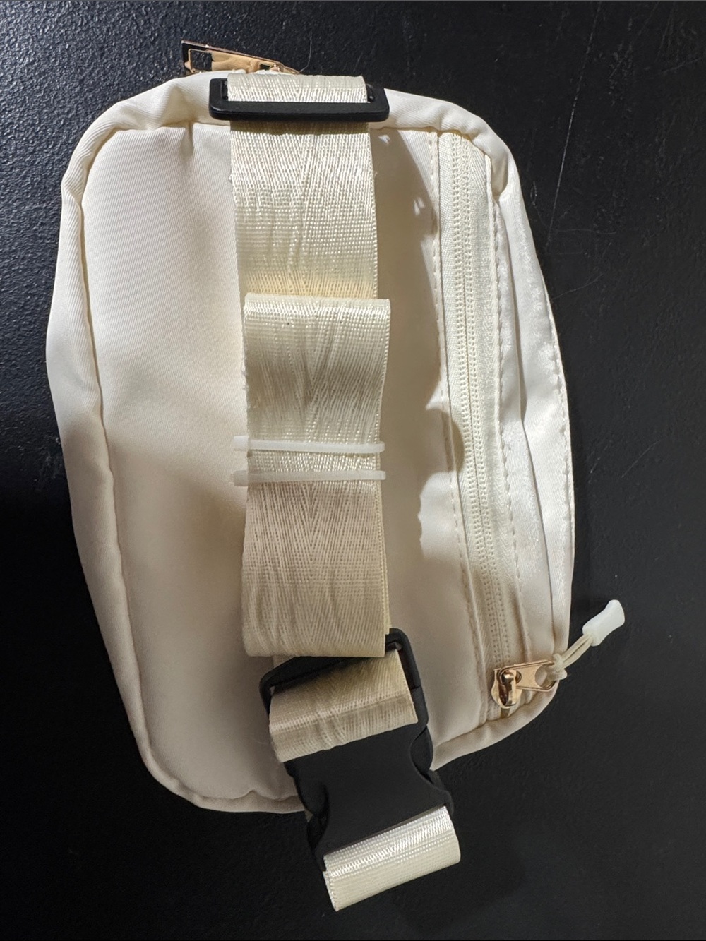 Cream Crossbody Belt Bag